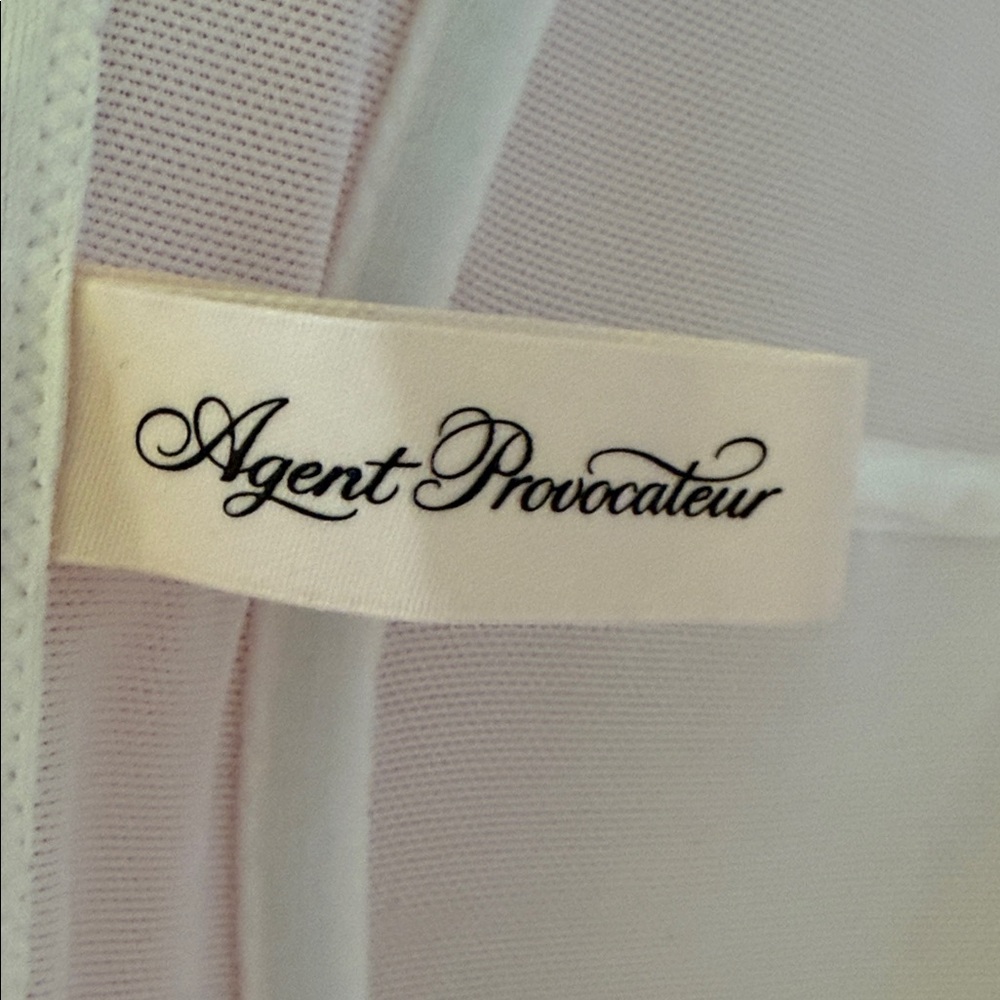 NWT Agent Provocateur Clarissa Basque White Lace Corset Size 34DD - Picture 10 of 11